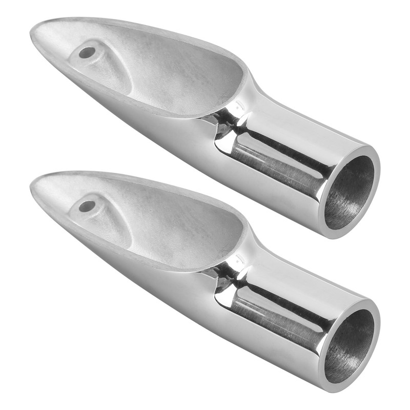 2pcs 7/8in Handrail End 316 Stainless Steel Anti Corrosion Accessory