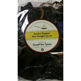 Chile Ancho -33 oz. - Ancho Chili Peppers - Dried Poblano Pepper - Mild to Medium Heat - Sweet & Smoky Flavor