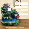 Lemoeyes Indoor Desktop Fountain Waterfall Decor, Atomizing Desktop Humidifier with