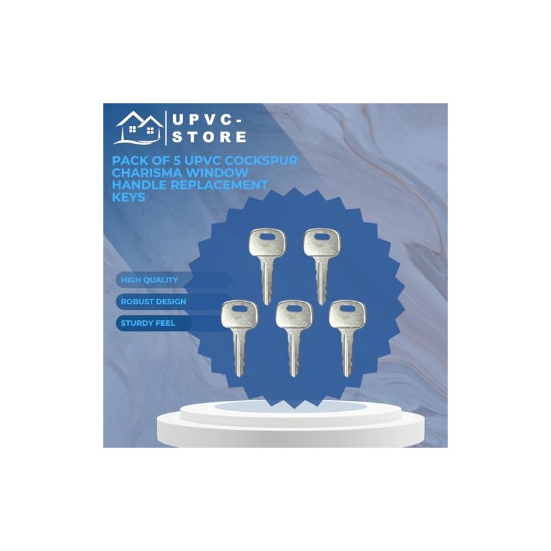 Pack of 5 ERA Cockspur Charisma Window Handle Replacement Keys