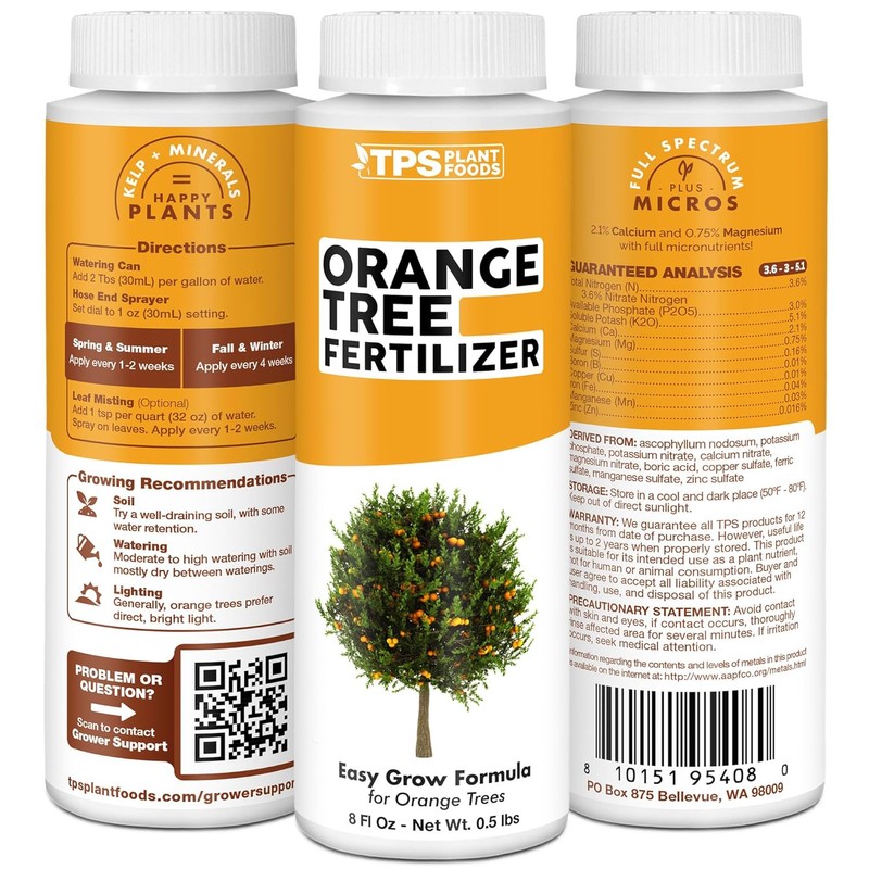 Orange Tree Fertilizer – Liquid Plant Food for More Fruit,