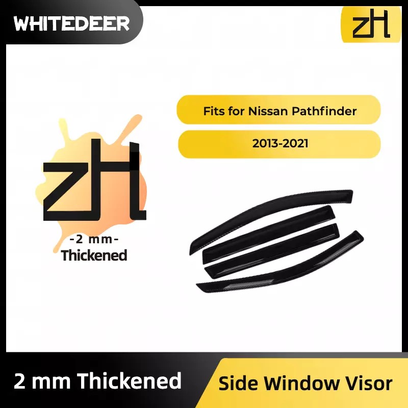 ZH Fits Nissan Pathfinder 2013-2021 Window Visor Rain Deflector Sun