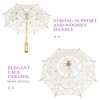 GALPADA Ombrello Con Pizzo Per Ombrello Da Sposa Ombrellone Ricamato