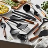 STAUB Silicone Kitchen Tools, Wood Handled Cooking Utensil Sets -