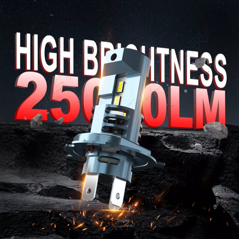 CHUSYYRAY H4 9003 LED Headlight Bulbs Kit 6000K White High