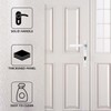 Bwintech UPVC Door Handle, White, 92mm Backset, 122mm Screw Spacing,