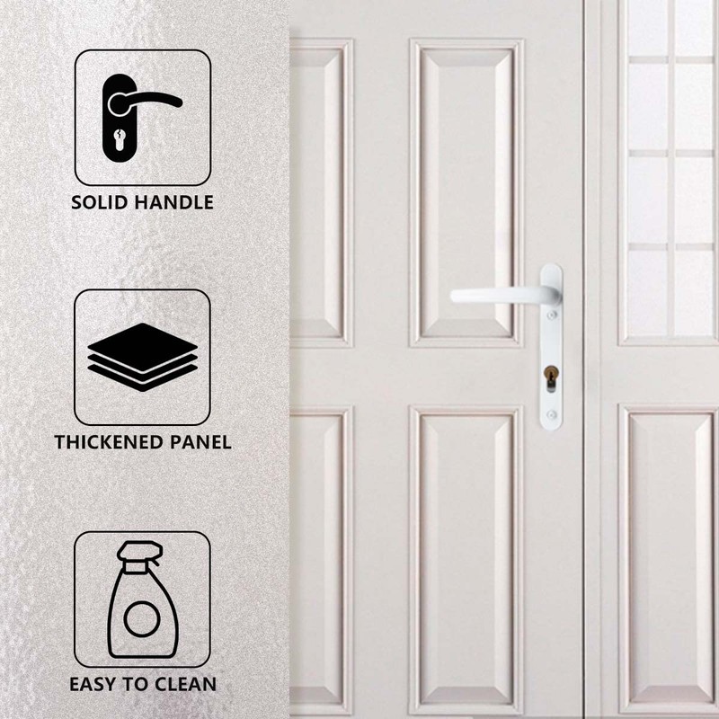 Bwintech UPVC Door Handle, White, 92mm Backset, 122mm Screw Spacing,