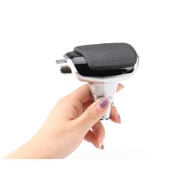 LEOHUNPAIL Gear Shift Knob Black, Shift Lever Leather, Shift Head Fit for Jeep Wrangler Liberty Cherokee