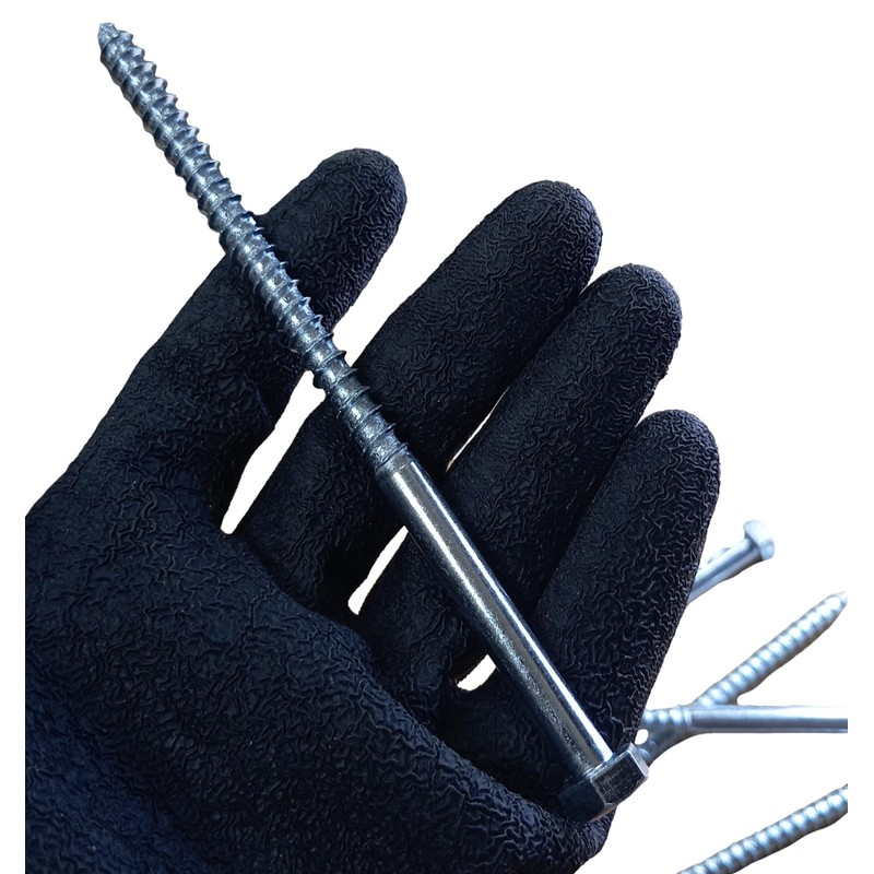 LLB 150mm M8 For Coach Screws Wood Hex Head Width