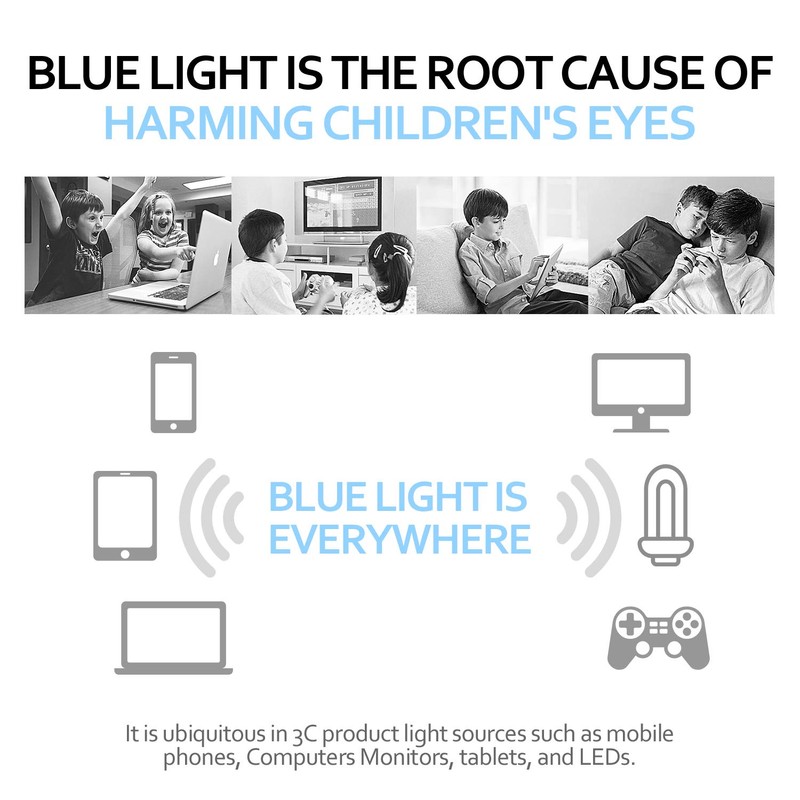 SEEAFUN Blue Light Glasses for Kids Girls Boys with Cute