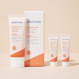 Aestura Derma UV365 Red Soothing Tone-Up Sun Cream 40ml+10ml x 2 Giveaway / 에스트라 더마 UV365 레드진정 톤업 선크림 40ml+10ml x2개 증 정