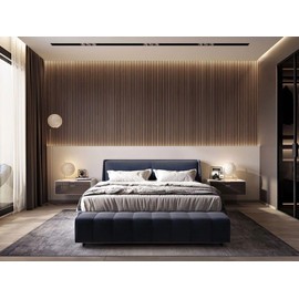 6 Pieces Wall Panels for Your Home/Office Or Any Residential/Commercial/ - Improvement PVC for Interior Use Only Upgrade Your Wall with Our Amazing Wall Panels. (Walnut)