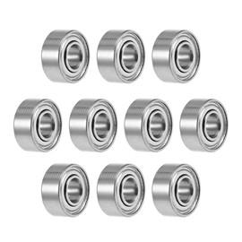 sourcing map 683ZZ Deep Groove Ball Bearings 3mm x 7mm x 3mm Double Shielded Chrome Steel Z2 10pcs