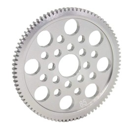 JFtech 7075 Aluminium Metal 48P Spur Gear 85T for 3Racing Sakura D3 CS S XI XIS RC 1/10 Drift Car Upgrade