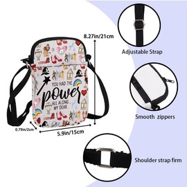 ZJXHPO Wizard TV Show Cross Body Bag You Had The Power All Along My Dear Messenger Bag Cartoon Inspired Shoulder Bag (The Power CB)