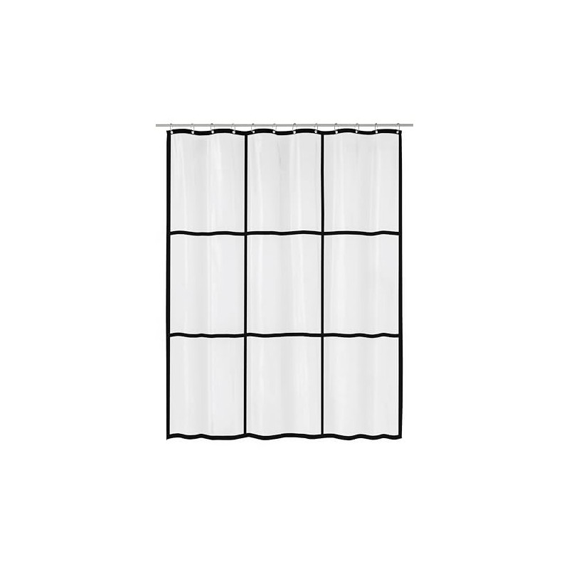 Kleine Wolke Shower Curtain PEVA Clear 180 x 200 cm