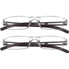 YEIN 2 Pairs Blue Ligth Blocking Reading Glasses for Men