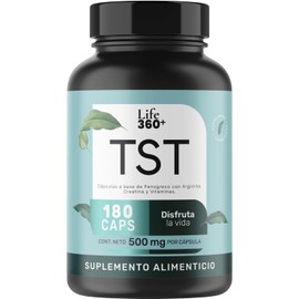 LIFE 360+ TST | Suplemento con Fenogreco, Magnesio y Zinc | 180 Cápsulas 