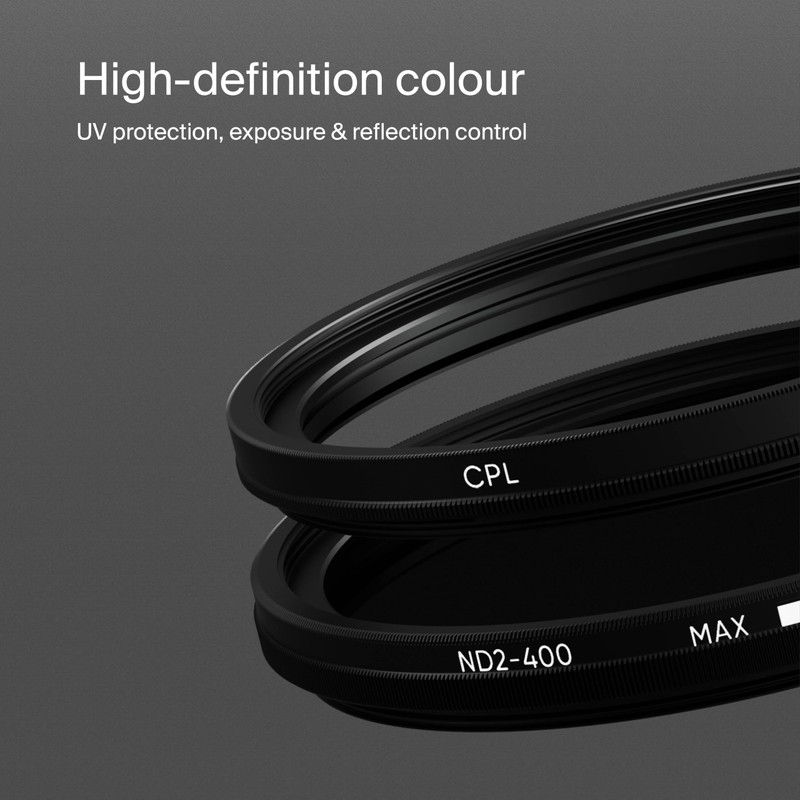 Urth 39mm UV, Polarising Filter (CPL), ND2-400 Filter Kit