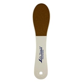Soft Touch Grinder Foot File, Callus Remover, Heel Scraper, Disinfectable/Washable, Double-Sided – 80/100 Grit, Black/Gold, Pedicure Tool