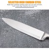 Kitchen Knife Set, 9-Piece Red Knife Set with Acrylic Block,
