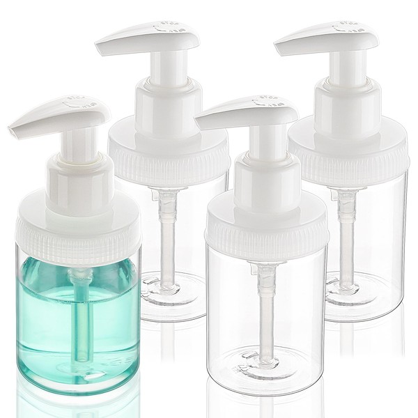 Cosywell Pump Bottle Dispenser 4oz/120ml 4 Pack Plastic Lotion Dispenser