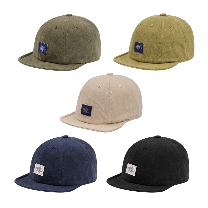 Croogo Men's Umpire Cap, Short Brim, Soft, Breathable, Solid, Simple,