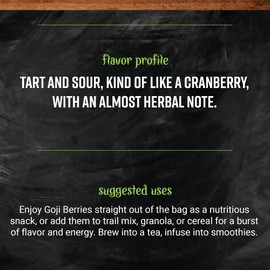 Frontier Bulk Goji Berries Whole (Gou Qi Zi, Lycii), 16 Ounce