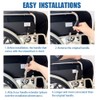 Wheelchair Brake Handle Extenders for 5/8" Tips - Flat Wheel