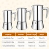 Vaolvpant No Coating 4 Cup Thickened 304 Stainless Steel Moka