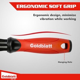 Goldblatt Trim Removal Tool, 3-Inch Baseboard Removal Tool for No-damage the surface, Heavy Duty Pry Bar Removal Multi-Tool for Carpet Tack Strip, Baseboard, Molding, Siding and Flooring Removal