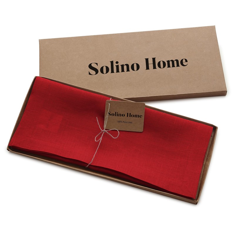 Solino Home Linen Table Runner 48 Inch – 100% Pure