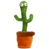 Luminous Cactus Plush Toy,Sing Cactus Mimicking Toy,Funny Dancing Cactus Plush