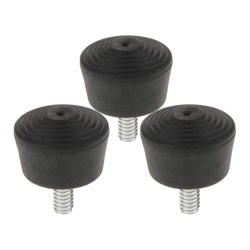 P Prettyia Rubber Feet, Monopod Leg, 3 Piece/pc with 1/4