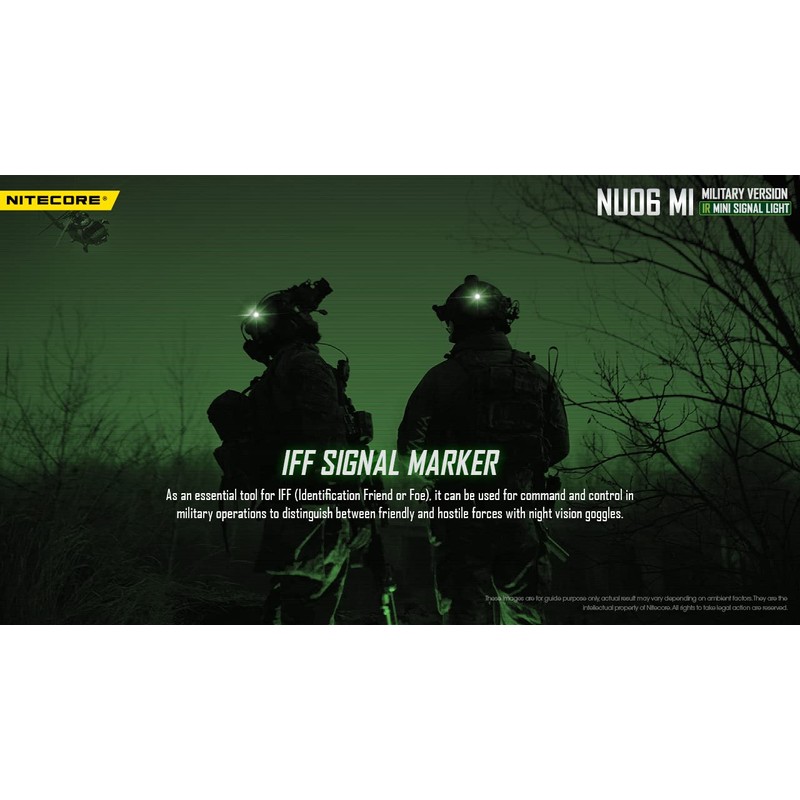 EdisonBright Nitecore NU06 MI IR Infrared Red Green Blue 4