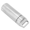 Portable Waterproof Stainless Steel Pills Case Container Bottle Keychain for