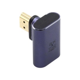 cablecc 90 Degree Right Angle Vertical Magnetic 8K Type A HDMI 2.1 Male to Female Straight Video Adapter for Laptop HDTV