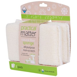 Practical Matter Organic Cotton Fiber All-Purpose Kitchen Sponge (Pack of 2)