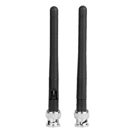 Antena UHF, 2PCS Antena UHF con Conector BNC para Receptor EW100 EW300 EW500 G3 HM, Negro