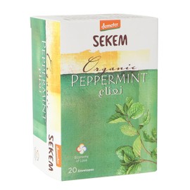 SEKEM Organic Herbal Tea Decaffeine/Decaffeinated Tea (Egypt) Organic JAS Tea Bags (Peppermint (Pack of 20))