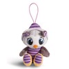 NICI Olafina 43969 Owl 14 cm with Loop, Grey