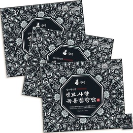 Kim So-hyung's studio Youngmyo civet deer antler agarwood incense, angelica root, acacia root, mugwort, 32 tablets, 3 packs / 영묘사향 녹용침향단 당귀 오가피 사철쑥 배합 32정 3팩