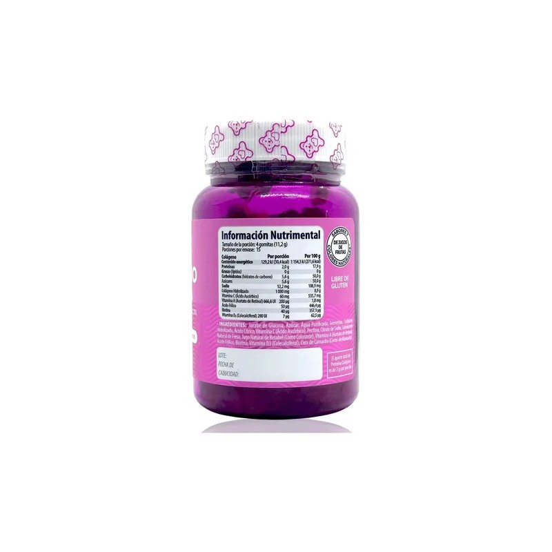 Colágeno + Biotina 60 Gomitas Belabear Vitamina A C D