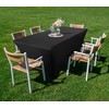CKE 8FT Spandex Table Cloth (2 Pack, Black) Tight, Fitted