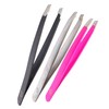 Professional Eyebrow Tweezers Set, Stainless Steel, Slant Tip, 13 cm,