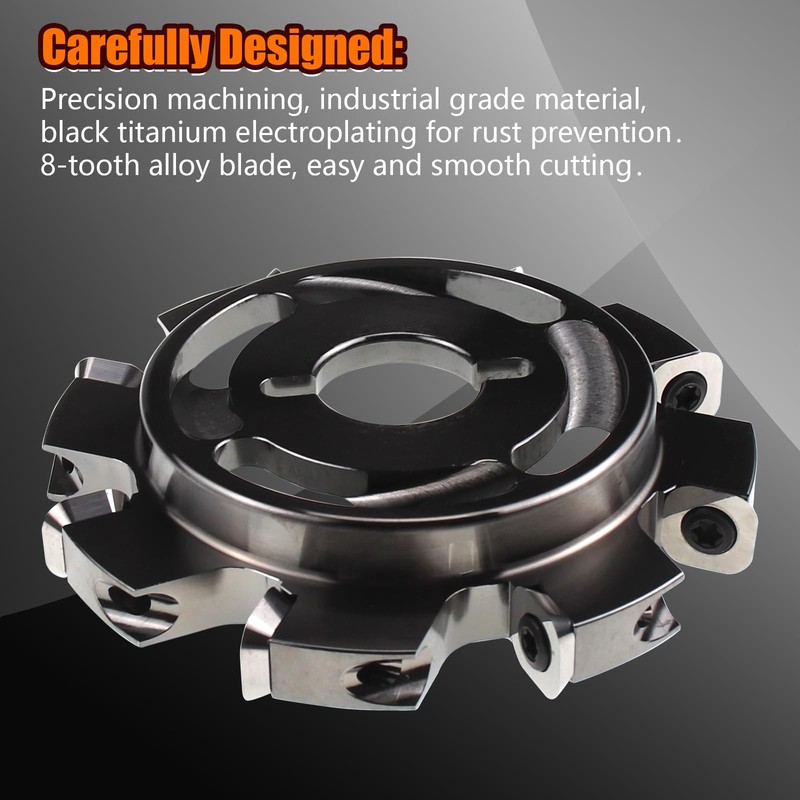 ROOCBIT Tungsten Carbide Shaping Disc 8 Blades with Replaceable Cutters