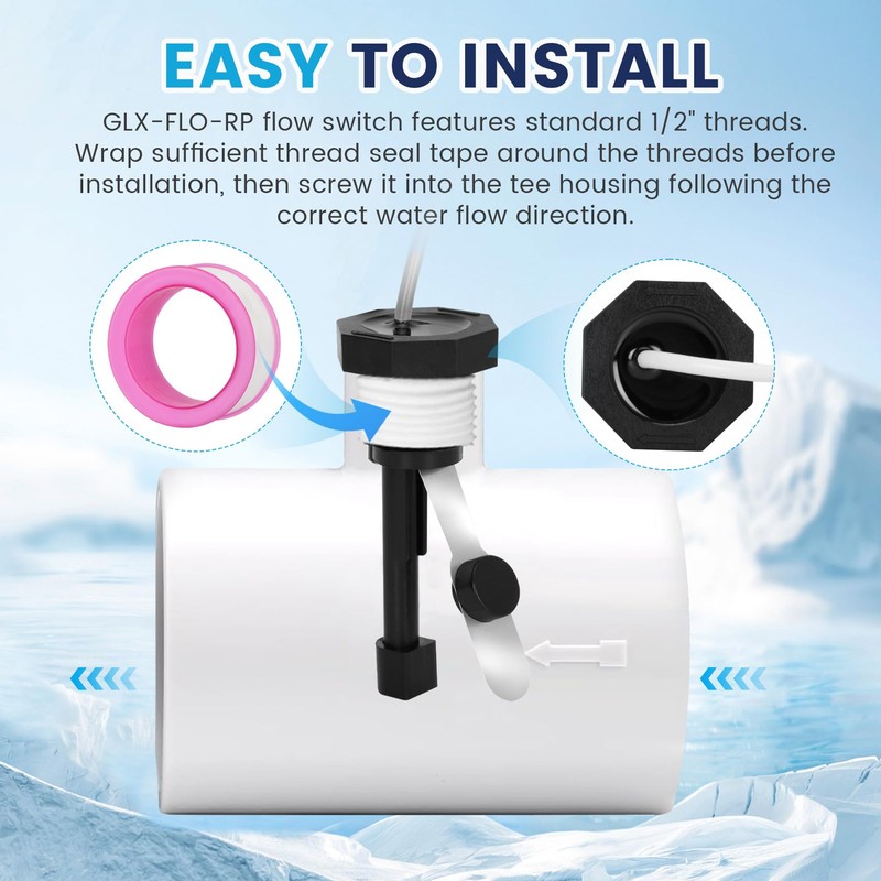 Glx-Flo-Rp Flow Switch for Hayward Salt System & Salt Cell,