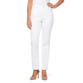 Gloria Vanderbilt Gloria Vanderbilt womens Amanda Classic High Rise Tapered Jeans, Vintage White, 16 Long US