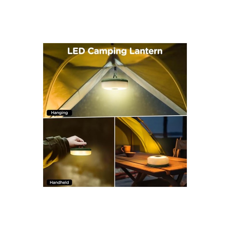 OGERY 4-in-1 Rechargeable Camping String Lights - 32.8FT