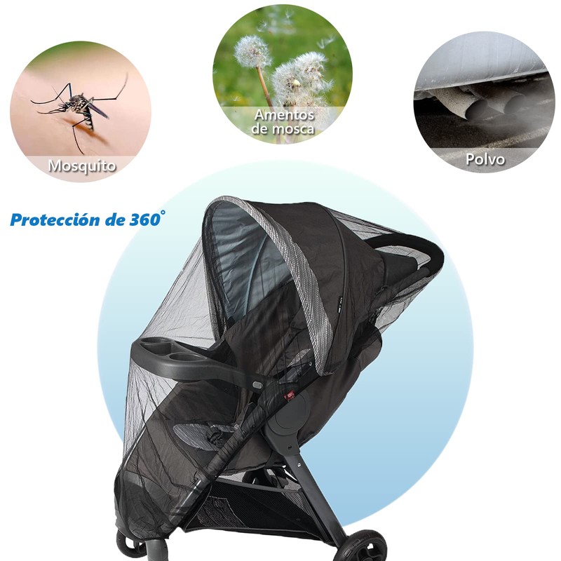 COREMOON Mosquitera para Cochecito Bebe,Redes para Insectos de Cochecito con